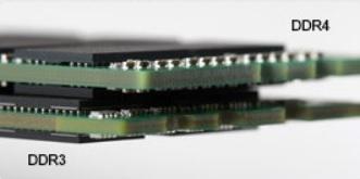 Slika 2. Razlika u debljini Zakrivljeni rub Moduli DDR4 imaju zakrivljeni rub koji pomaže pri umetanju i smanjuje opterećenja PCB-a tijekom ugradnje memorije. Slika 3.