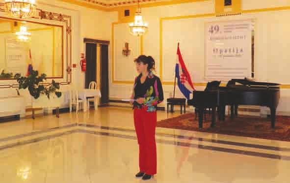 IZVJEŠĆE TAJNIKA 49. hrvatskog natjecanja učenika i studenata glazbe KOMORNI SASTAVI održano je od 6. do 10. prosinca 2011.u hotelu Palace-Bellevue, Opatija.