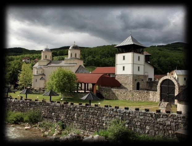 Милешевке са којом чини јединствену просторну и амбијенталну целину. Манастирска странопријемница, црква Ружица, остаци средњевековног пута и села Хисарџик евидентирана су као културна добра.