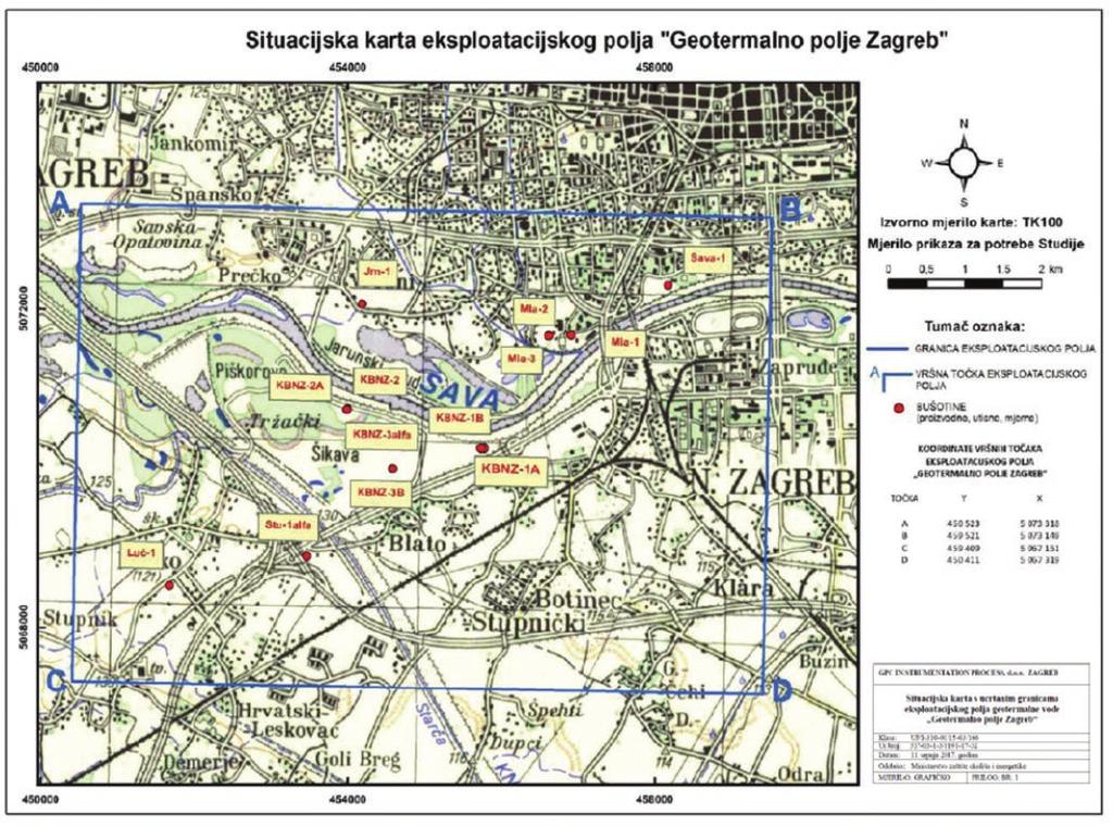 64 Prema Glavnom rudarskom projektu i Elaboratu o rezervama na GTP Zagreb predviđeno je crpljenje, iskorištavanje i utiskivanje geotermalne vode u zatvorenom sustavu, što pretpostavlja da se ohlađena