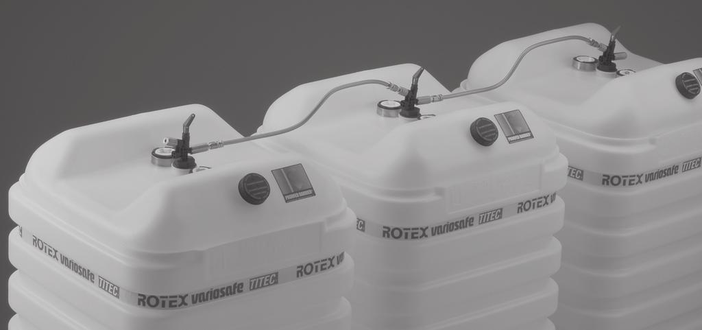 Spremnici za loživo ulje Ready for Bio-Oil Vorbereitet für die Verwendung von Heizöl mit biogenen Bestandteilen ROTEX variosafe opremljen sa watersafe.