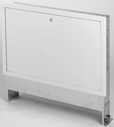 System 70, Monopex NOVO NOVO: Zidne ugradbene kutije Sa prednjim okvirom i vratima, dubina ugradnje podesiva od 80 do 120 mm, okviri i vrata zaštićeni nabrizgavanjem prahom RAL 906 bijele