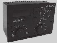 Regulacija Regulator: ROTEX ALHA + 23R Elektronička digitalna regulacija za pogon sa jednim ROTEX generatorom topline počevši od god.