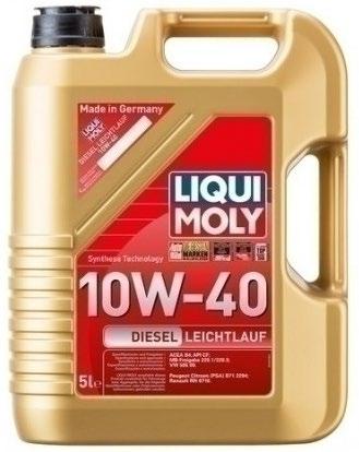 LIQUI MOLY Diesel Leichtlauf 10W-40 5L (4X1) za Dizel motore. Polusintetičko motorno ulje za sve dizel motore za putnička vozila.