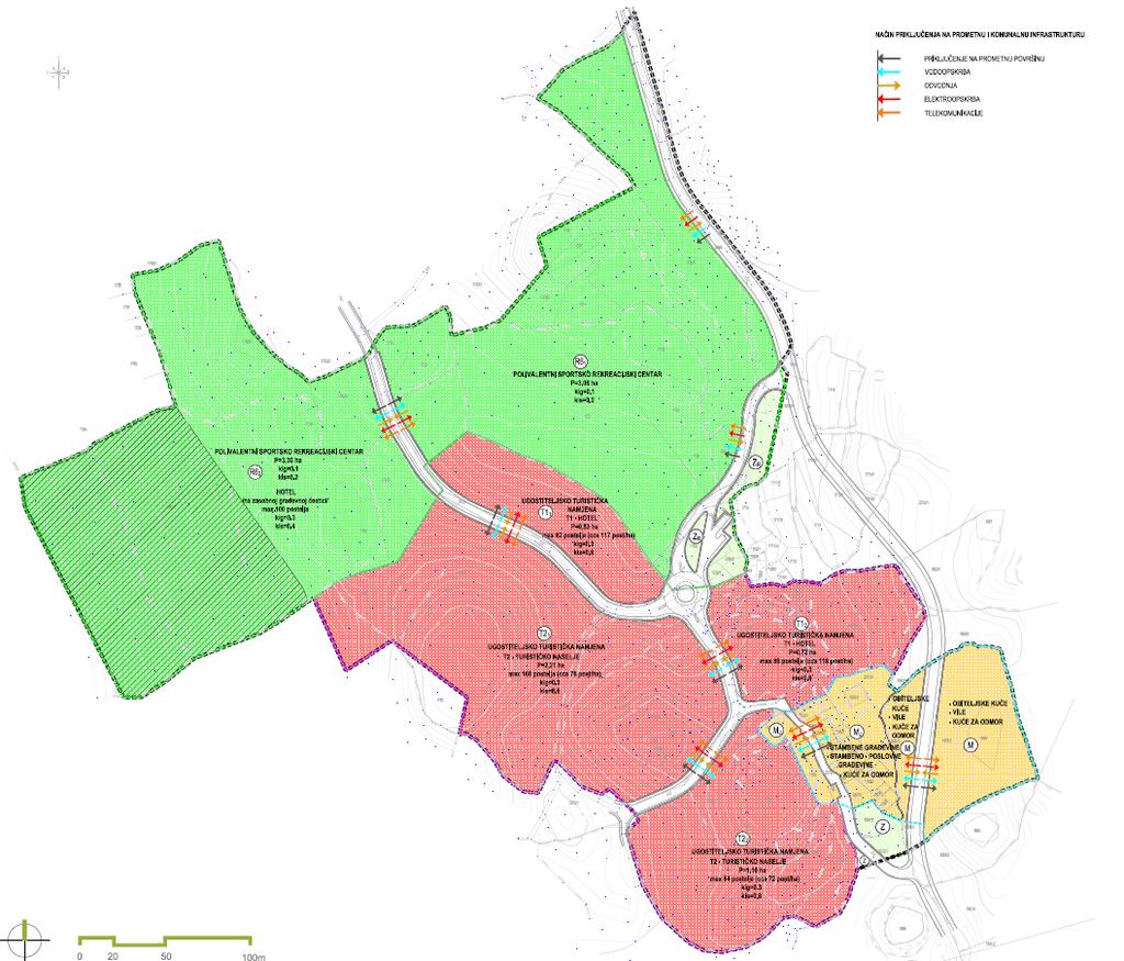 Uvjeti smještaja građevina gospodarske namjene unutar površine mješovite namjene - jezgra - etno zona Šikuli (MJ) Unutar površina mješovite namjene - jezgra - etno zona Šikuli (MJ) moguć je od