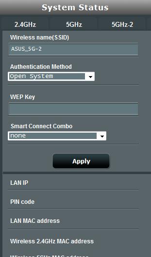 Bezbednosni parametri za 5GHz-2 3. U polje Wireless name (SSID) [Ime bežične mreže (SSID)] unesite jedinstveno ime za vašu bežičnu mrežu. 4.