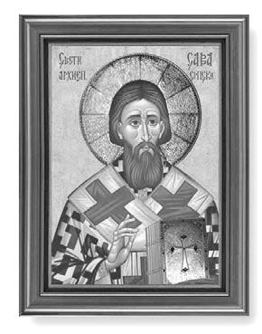 Saint Sava First Serbian Archbishop and Enlightener ENGLISH SECTION Serbian King and in 1219, at the court of the Byzantine Emperor in Nicaea, Sava was consecrated as archbishop by the Ecumenical