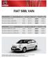 FIAT 500L VAN 500L VAN 500L Van N1 4 sedista ks 500L Van N1 4 sedista 1.3 MultiJet 95ks 500L Van N1 4 sedista 1.6 MultiJet 120ks SNAGA KW/KS M.V