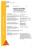 Izjava o svojstvima. IZJAVA O SVOJSTVIMA Temeljem dodatka III Uredbe (EU) 305/2011 Sika Injection-201 CE