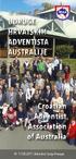 18. sabor UDRUGE HRVATSKIH ADVENTISTA AUSTRALIJE Croatian Adventist Association of Australia Adventist Camp Howqua